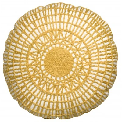 Coussin brodé Noa Curry Diamètre 50