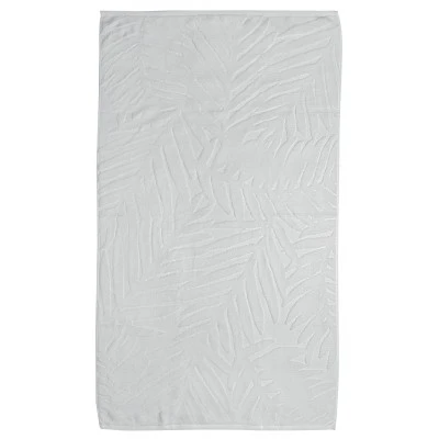 Serviette de toilette uni Palme Blanc 50 x 90