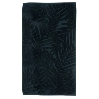Serviette de toilette uni Palme Caviar 50 x 90