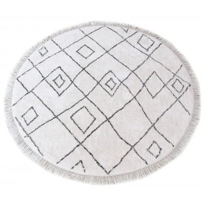 Tapis Ervin Ivoire/taupe Diamètre 160