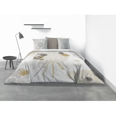 Parure de lit 2 personnes Sweet Dream avec housse de couette et taies d'oreiller Imprimé 260 x 240