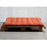 Matelas palette Maza Terracotta 80 x 120 x 5