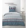 Parure drap plat 2 personnes Naka avec drap plat et taies d'oreiller Imprimé 240 x 290