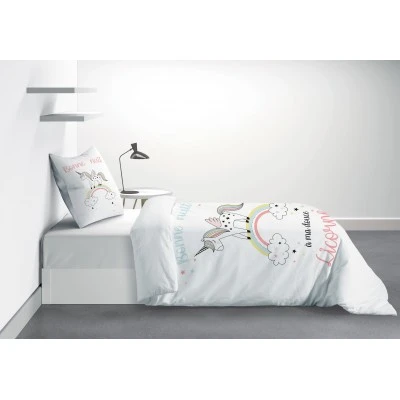 Parure de lit 1 personne Majesty avec housse de couette et taie d'oreiller Imprimé 140 x 200
