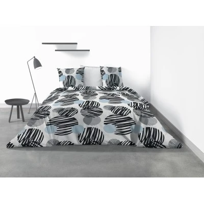 Parure de lit 2 personnes Cerclus avec housse de couette et taies d'oreiller Imprimé 220 x 240