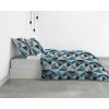 Parure de lit 2 personnes Blutry avec housse de couette et taies d'oreiller Imprimé 200 x 200