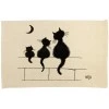 Tapis Dubout 3 chats Ecru 60 x 90