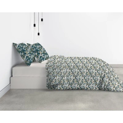 Parure de lit Bio 2 personnes Lola avec housse de couette et taies d'oreiller Imprimé 240 x 220