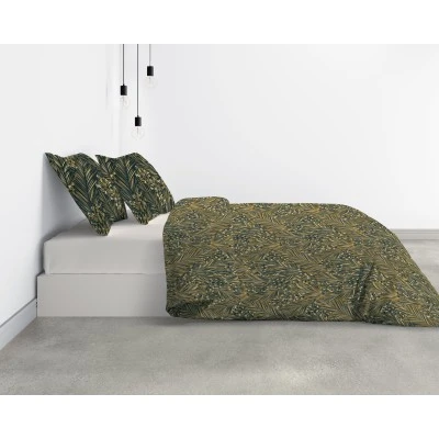 Parure de lit Bio 2 personnes Nava avec housse de couette et taies d'oreiller Imprimé 240 x 220