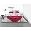 Parure de lit 2 personnes Red Love avec housse de couette et taies d'oreiller Imprimé 260 x 240