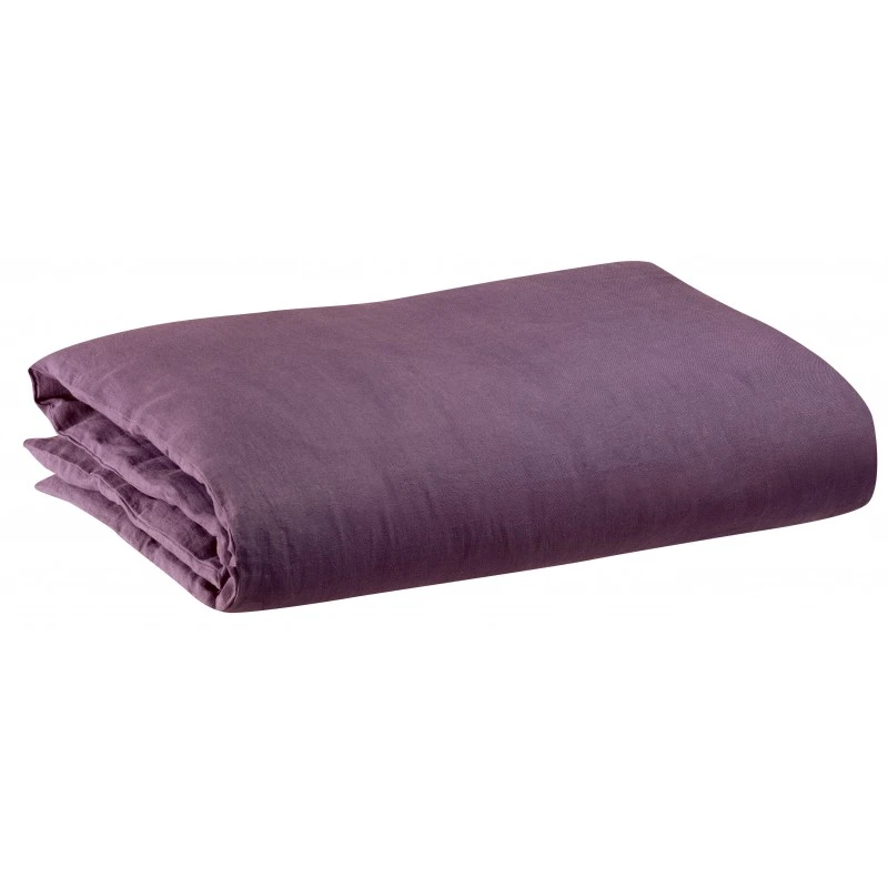 Housse de couette stonewashed Zeff Raisin 260 x 240