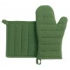 Lot gant de cuisine/manique recyclé Jona Vert 15 x 30