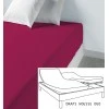 Lot de 2 draps housse uni coton bonnet 35 cm Cerise 80 x 200 x 35