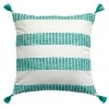Coussin à rayures Diana Lagon 45 x 45