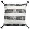 Coussin à rayures Diana Carbone 45 x 45
