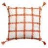 Coussin &agrave; carreaux Diana Marmelade 45 x 45