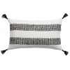 Coussin à rayures Diana Carbone 30 x 50