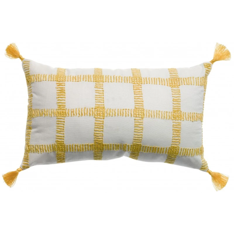 Coussin à carreaux Diana Mimosa 30 x 50