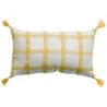 Coussin &agrave; carreaux Diana Mimosa 30 x 50