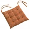 Galette de chaise 9 points Nymphea Cognac 38 x 38 x 3 cm