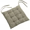 Galette de chaise 9 points Nymphea Cedre 38 x 38 x 3 cm