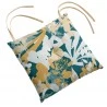 Galette de chaise Izia Maxi Imprim&eacute;e Coquille 38 x 38 x 3 cm