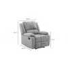 9121 - Fauteuil de relaxation manuel en tissu