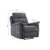 9222 - Fauteuil de relaxation manuel en tissu
