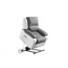 9121EEL - Fauteuil de relaxation électrique avec releveur en microfibre et simili /blanc