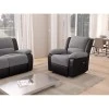 9121EEL - Fauteuil de relaxation électrique avec releveur en microfibre et simili /noir