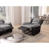9121EEL - Fauteuil de relaxation électrique avec releveur en microfibre et simili /noir