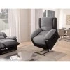 9121EEL - Fauteuil de relaxation électrique avec releveur en microfibre et simili /noir