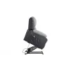 9121EEL - Fauteuil de relaxation électrique avec releveur en microfibre et simili /noir