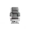9121EEL - Fauteuil de relaxation électrique avec releveur en microfibre et simili /blanc