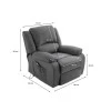 9121EEL - Fauteuil de relaxation électrique avec releveur en tissu