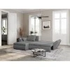 ALIX - Canapé d'angle réversible convertible en tissu avec coffre de rangement