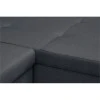 ALIX - Canapé d'angle réversible convertible en tissu avec coffre de rangement