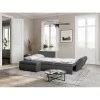 ALIX - Canapé d'angle réversible convertible en tissu avec coffre de rangement