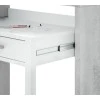 FOBUR - Bureau console extensible 2 tiroirs L100 cm /béton