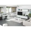 FOBUR - Bureau console extensible 2 tiroirs L100 cm /béton