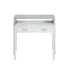 FOBUR - Bureau console extensible 2 tiroirs L100 cm /béton
