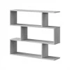 FOET - Étagère basse de 3 niveaux L110 x H97cm - Béton