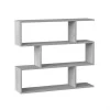 FOET - Étagère basse de 3 niveaux L110 x H97cm - Béton