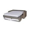 DYLAN PREMIUM - Canapé convertible système couchage express matelas 17cm 3 places en tissu