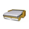 DYLAN PREMIUM - Canapé convertible système couchage express matelas 17cm 3 places en tissu