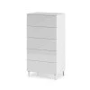 FOCOM - Commode 5 tiroirs L61 x H117 cm brillant