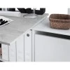 FOBUR - Bureau avec caissons multipositions L136 ou L203 cm /béton