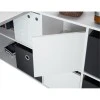 FOBUR - Bureau avec caissons multipositions L136 ou L203 cm /béton