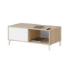 FOTAB - Table basse 2 niches L100 cm /chêne