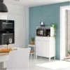 FOCUI - Buffet de cuisine 2 portes et 1 tiroir L72 x H126 cm /chêne